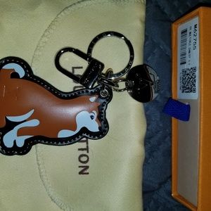 Louis Vuitton Shiba inu bag charm key chain